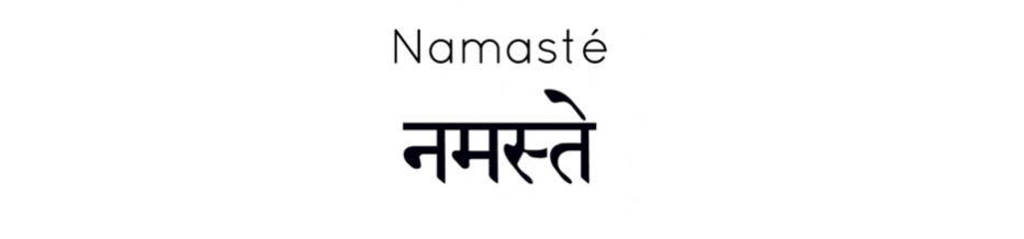 Namaste en sanskrit