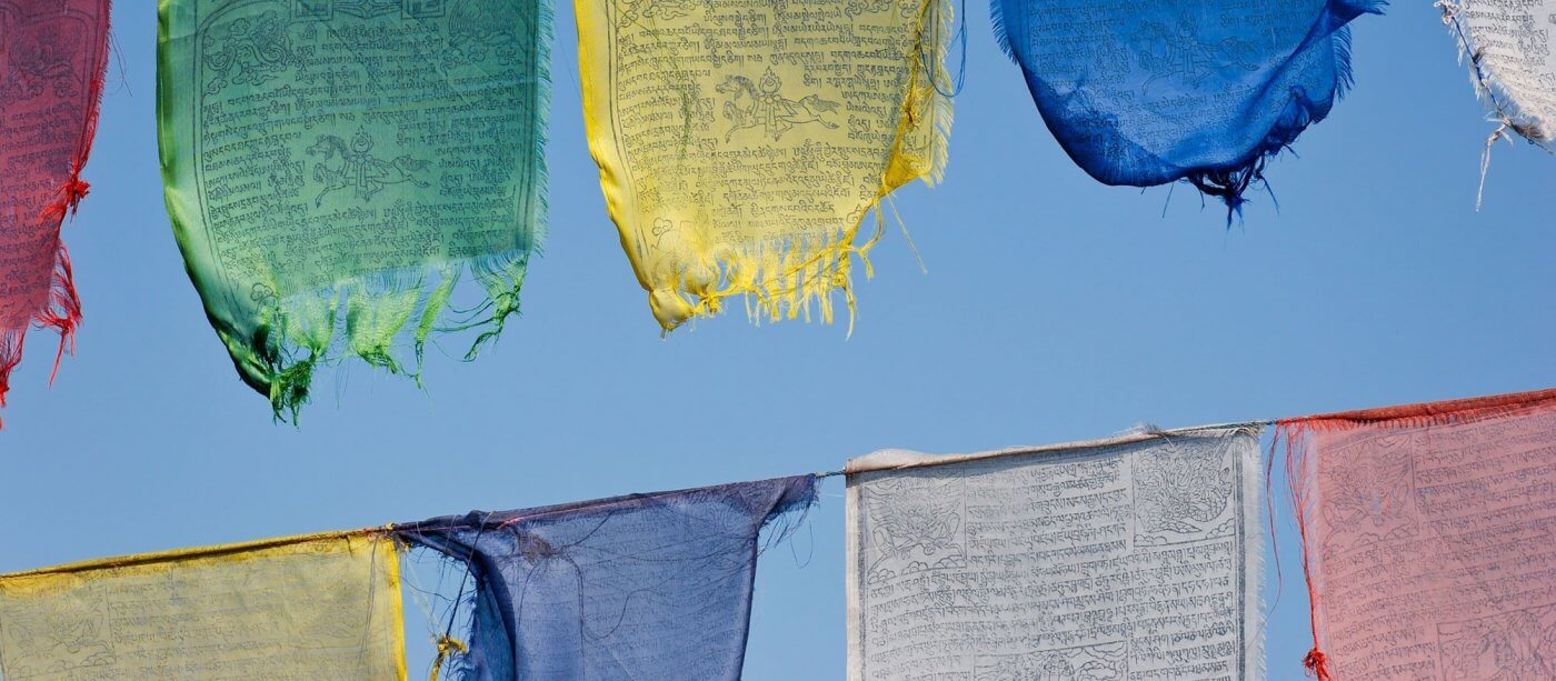 Photo de drapeaux de prière